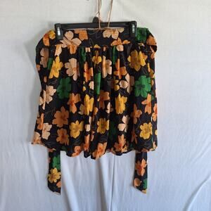 Who What Wear Mini Skirt S Peachy Floral Cottagecore Fairy Feminine Romantic